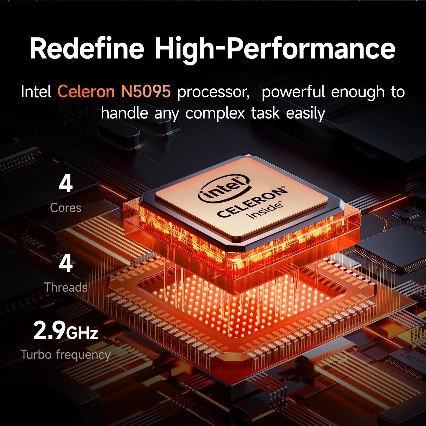 SUXI  MantaBook Pro [Limited-Time Deal] 15.6" Touchpad Fingerprint Laptop | 16GB RAM + 256GB Storage | Intel N5095 Quad-Core