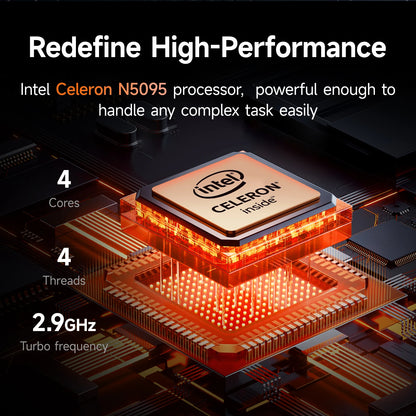 SUXI  MantaBook Pro [Limited-Time Deal] 15.6" Touchpad Fingerprint Laptop | 16GB RAM + 256GB Storage | Intel N5095 Quad-Core