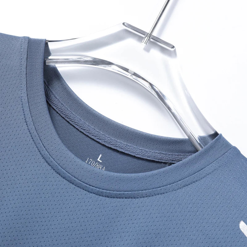 CHRLCK Férfi futópólók, gyorsan száradó, lélegző, túrázós, horgászpólók, puha, rugalmas, szabadtéri sport rövid ingek, nyári