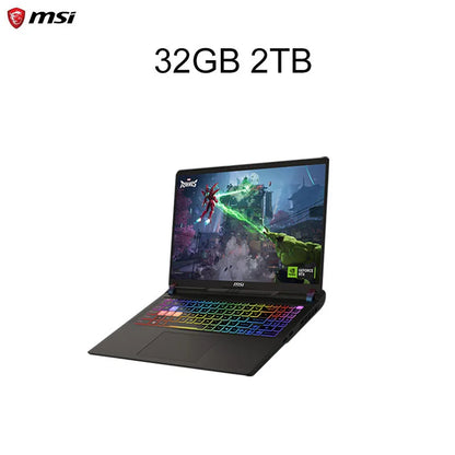 2025 MSI Vector 16 HX AI Gaming Laptop 16 hüvelykes 2.5K 240Hz IPS képernyő Notebook Ultra 9-275HX 64GB 4TB RTX5080 Netbook Számítógép PC