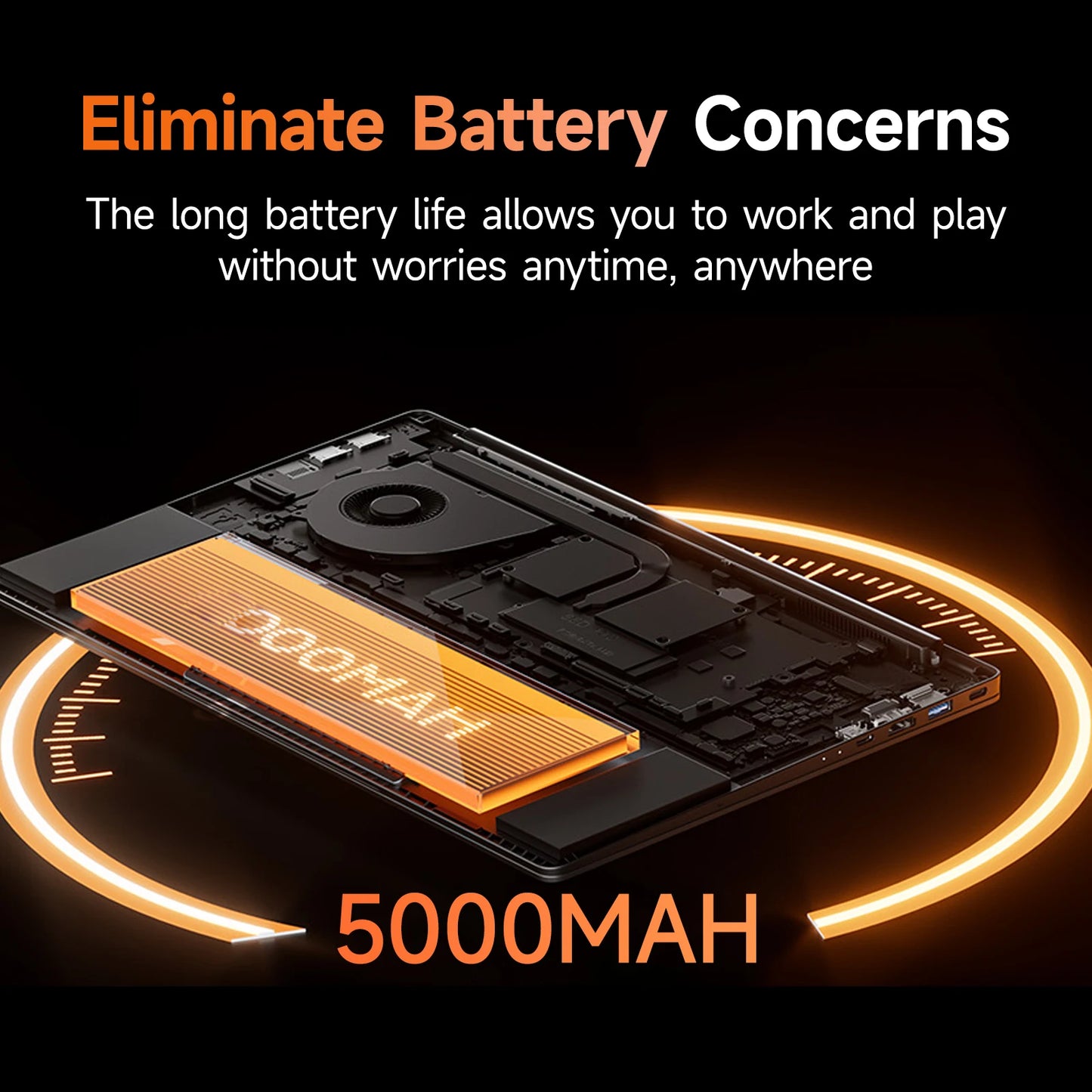 SUXI  MantaBook Pro [Limited-Time Deal] 15.6" Touchpad Fingerprint Laptop | 16GB RAM + 256GB Storage | Intel N5095 Quad-Core