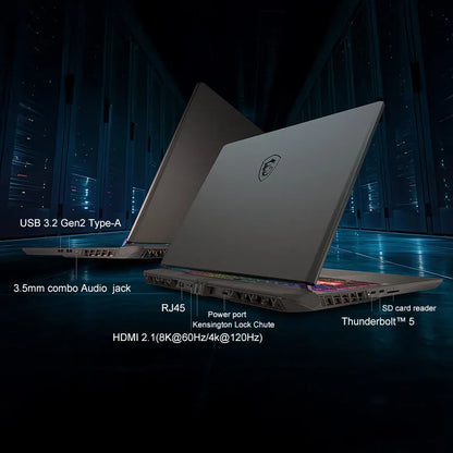 2025 MSI Vector 16 HX AI Gaming Laptop 16 hüvelykes 2.5K 240Hz IPS képernyő Notebook Ultra 9-275HX 64GB 4TB RTX5080 Netbook Számítógép PC