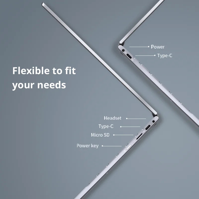 BMAX Y14 laptop 14 hüvelykes notebook Windows 11 16 GB RAM LPDDR5 512 GB SSD 1920*1080 IPS Intel N100 laptopok C típusú számítógép