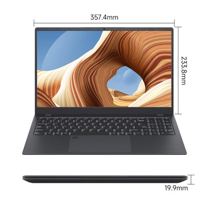 15.6 Inch Business Laptop Notebook PC CPU N5095 16GB RAM 1TB SSD Storage Windows 11 Fingerprint Recognition Backlit Keyboard