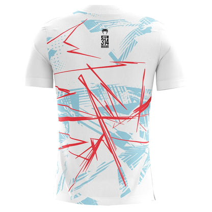 UFC Casual Streetwear Men T-Shirts 2025 New Fashion Line Striped Colorful 3D Print Short Sleeve Tops Male Sports MMA Fitness Tee