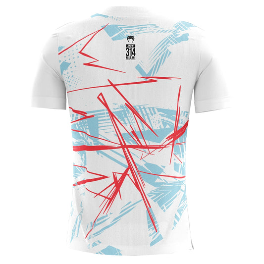 UFC Casual Streetwear Men T-Shirts 2025 New Fashion Line Striped Colorful 3D Print Short Sleeve Tops Male Sports MMA Fitness Tee