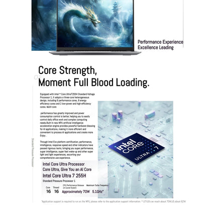 Lenovo ThinkBook 14+ laptop Ultra 5 225H/Ultra 7 255/Ultra 9 285H/Intel Arc 130T/140T 32GB DDR5 1T SSD 14,5 hüvelykes 120Hz-es képernyő