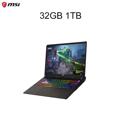 2025 MSI Vector 16 HX AI Gaming Laptop 16 hüvelykes 2.5K 240Hz IPS képernyő Notebook Ultra 9-275HX 64GB 4TB RTX5080 Netbook Számítógép PC