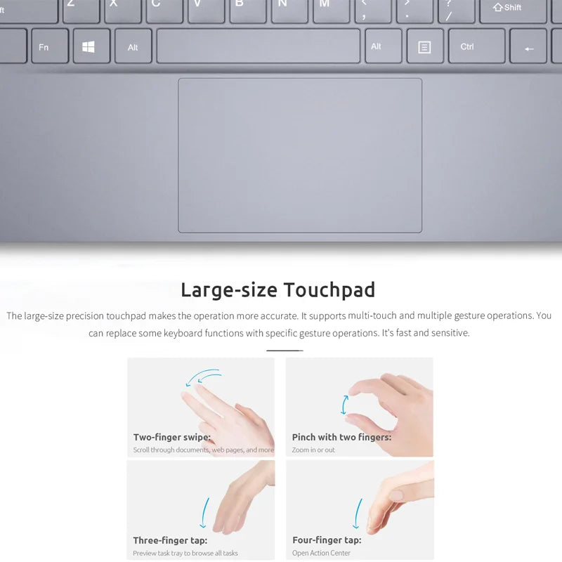 BMAX Y14 laptop 14 hüvelykes notebook Windows 11 16 GB RAM LPDDR5 512 GB SSD 1920*1080 IPS Intel N100 laptopok C típusú számítógép