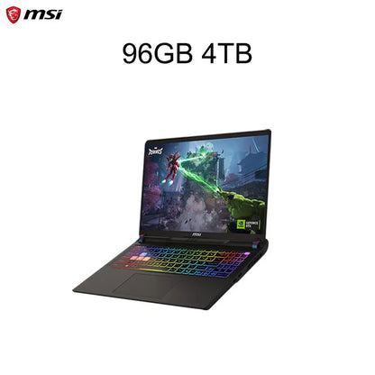 2025 MSI Vector 16 HX AI Gaming Laptop 16 hüvelykes 2.5K 240Hz IPS képernyő Notebook Ultra 9-275HX 64GB 4TB RTX5080 Netbook Számítógép PC