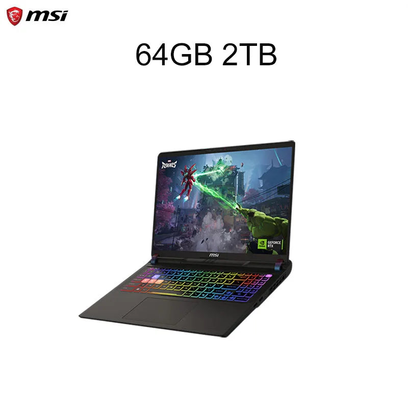 2025 MSI Vector 16 HX AI Gaming Laptop 16 hüvelykes 2.5K 240Hz IPS képernyő Notebook Ultra 9-275HX 64GB 4TB RTX5080 Netbook Számítógép PC